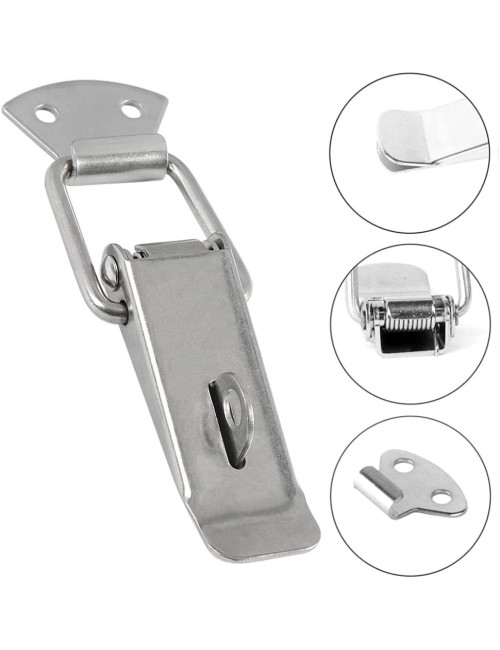 106 STEEL HASP LATCH WITH LOCK RING 2"