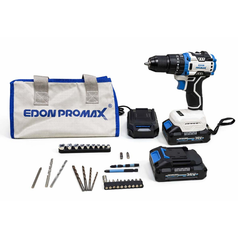 EMP-36A EDON 36V 13MM دريل باتري 36 فولت 2 بطارية