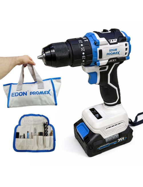 EMP-36A EDON 36V 13MM دريل باتري 36 فولت 2 بطارية