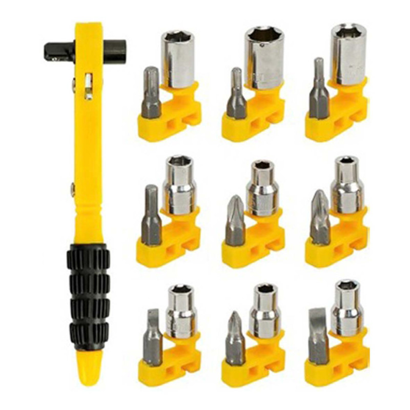 IT-41399 RATCHET BITS & SOCKET 19PCS/SET