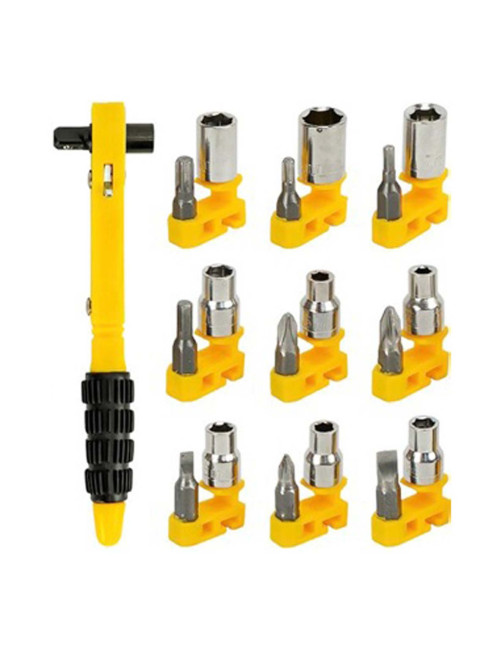IT-41399 RATCHET BITS & SOCKET 19PCS/SET