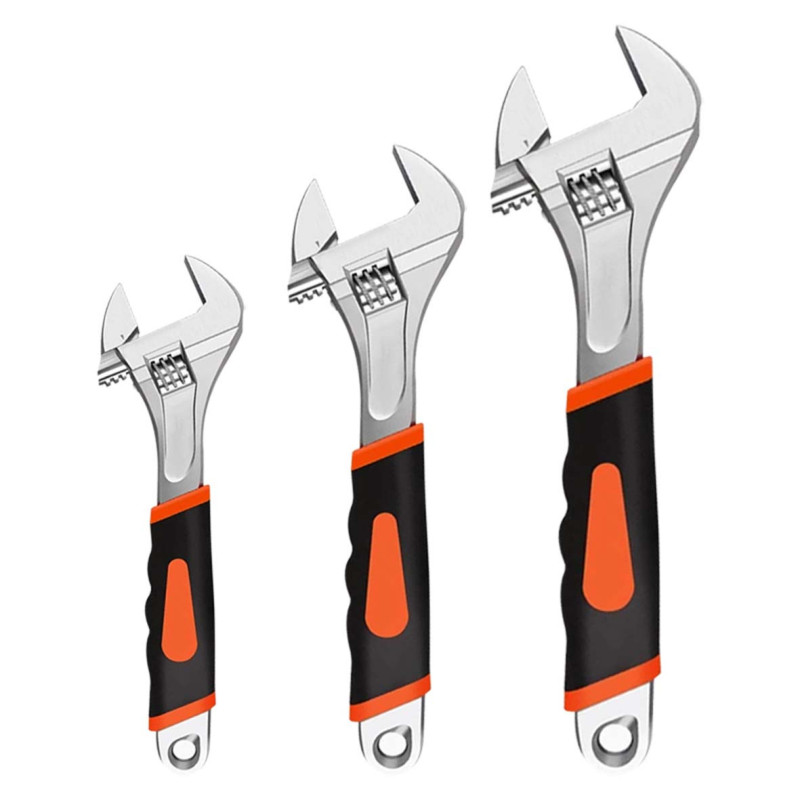 IT-41998 ADJUSTABLE WRENCH SET 6,8,10"