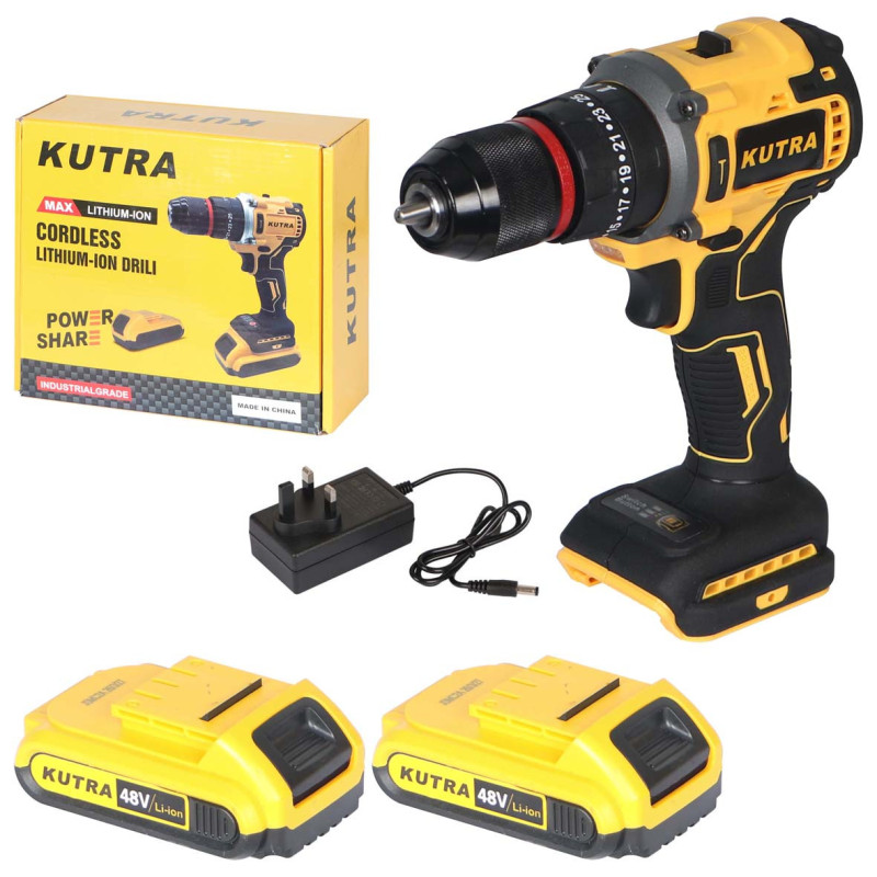 IT-41271 CORDLESS DRILL 2 BATTERIES 48V