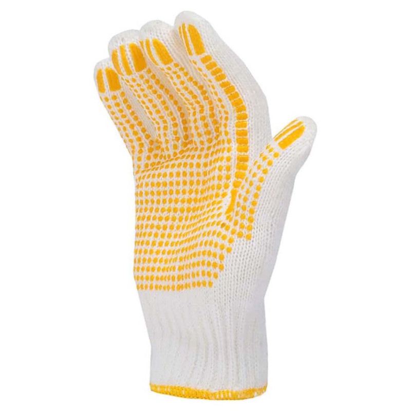 IT-41242 COTTON DOTTED GLOVES YELLOW