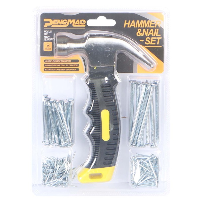 IT-41134 HAMMER & NAIL 36PC/SET