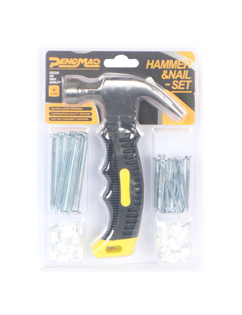 IT-42035 HAMMER & NAIL 36PC/SET