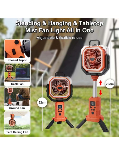 F30P PORTABLE OUTDOOR MIST FAN 2000mAh 15W