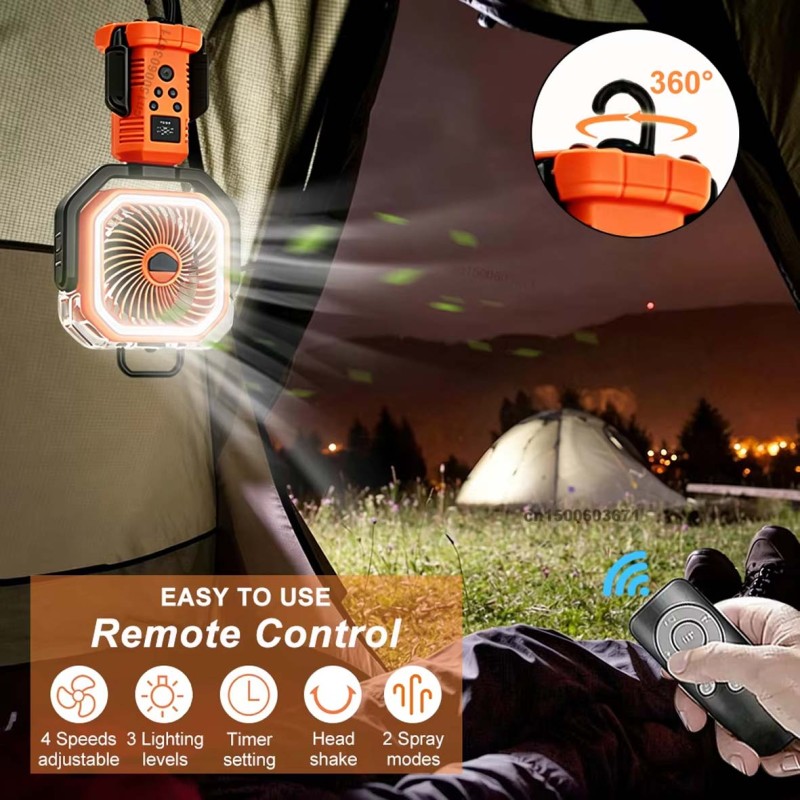 F30P PORTABLE OUTDOOR MIST FAN 2000mAh 15W