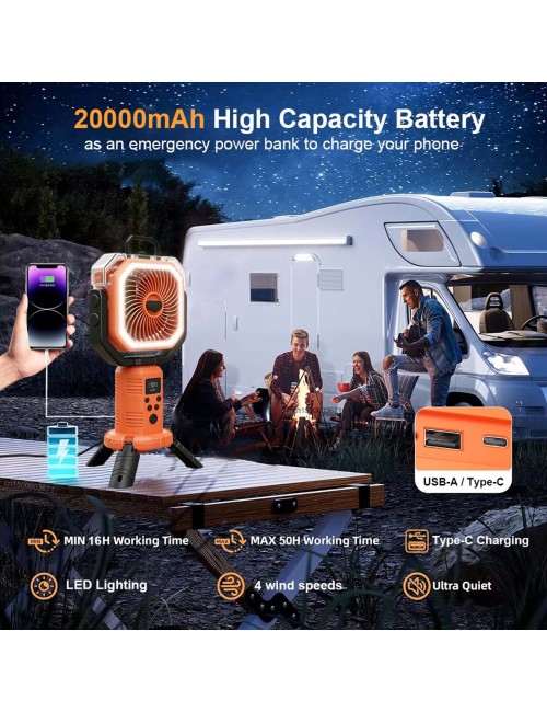 F30P PORTABLE OUTDOOR MIST FAN 2000mAh 15W