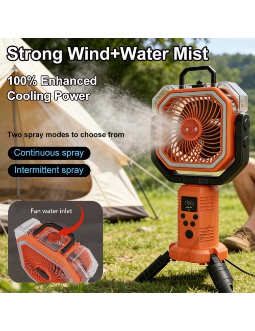 F30P PORTABLE OUTDOOR MIST FAN 2000mAh 15W
