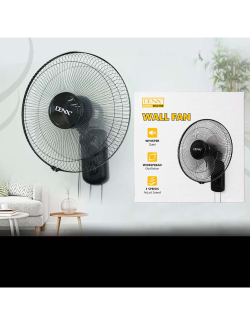 DENEX DX2558 WALL FAN 16'' 45W WITH ADJUSTABLE SPEED
