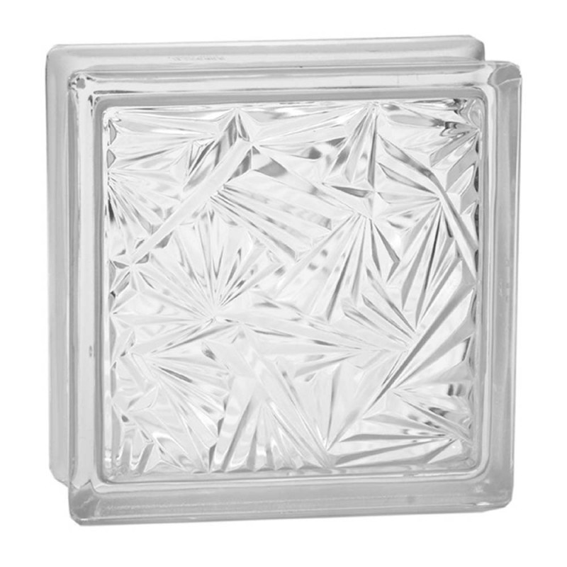 19×19×8 طابوق زجاجى شفاف جواهر
