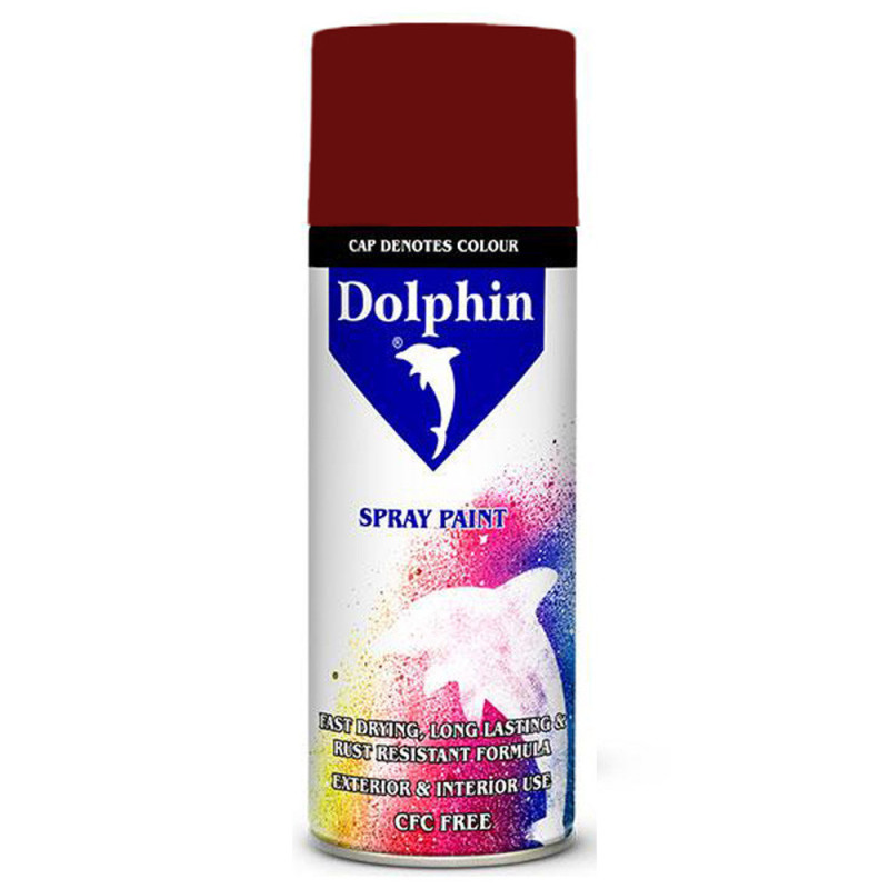 DOLPHIN NORMAL SPRAY PAINTS 48 MAROON 280GM 1X12