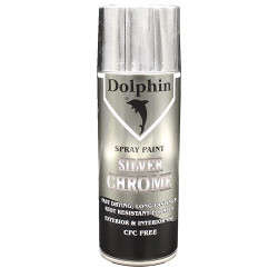 DOLPHIN METALLIC SPRAY PAINTS 22 CHOME SILVER 280 GR 1X12
