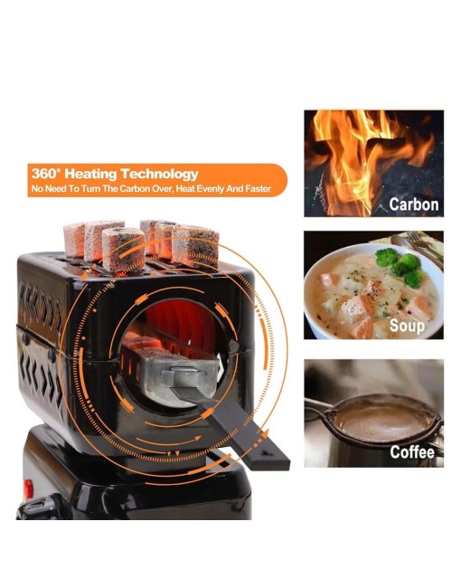 DX2597 ELECTRIC CHARCOAL HOT PLATE/BURNER 1200W