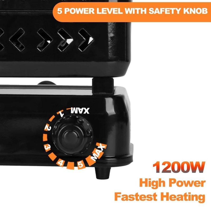 DX2597 1200W شعالة فحم كهرباء