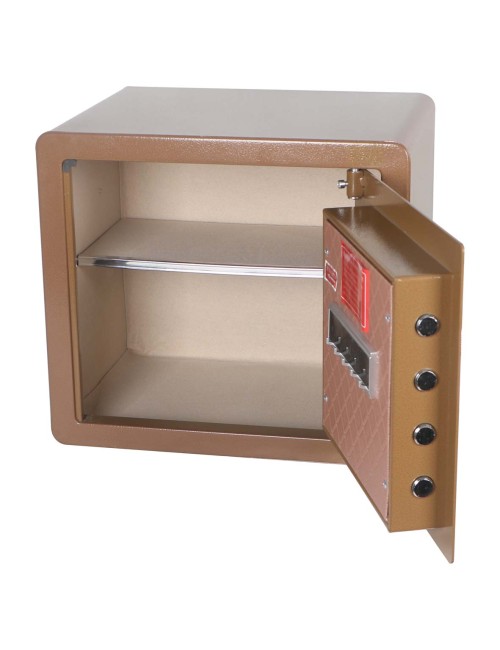XC-35 FINGERPRINT LOCKER SAFE BROWN 35×38×30CM