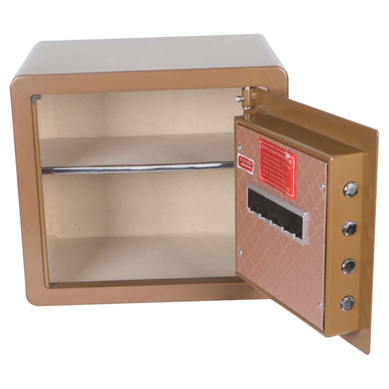 XC-35 FINGERPRINT LOCKER SAFE BROWN 35×38×30CM