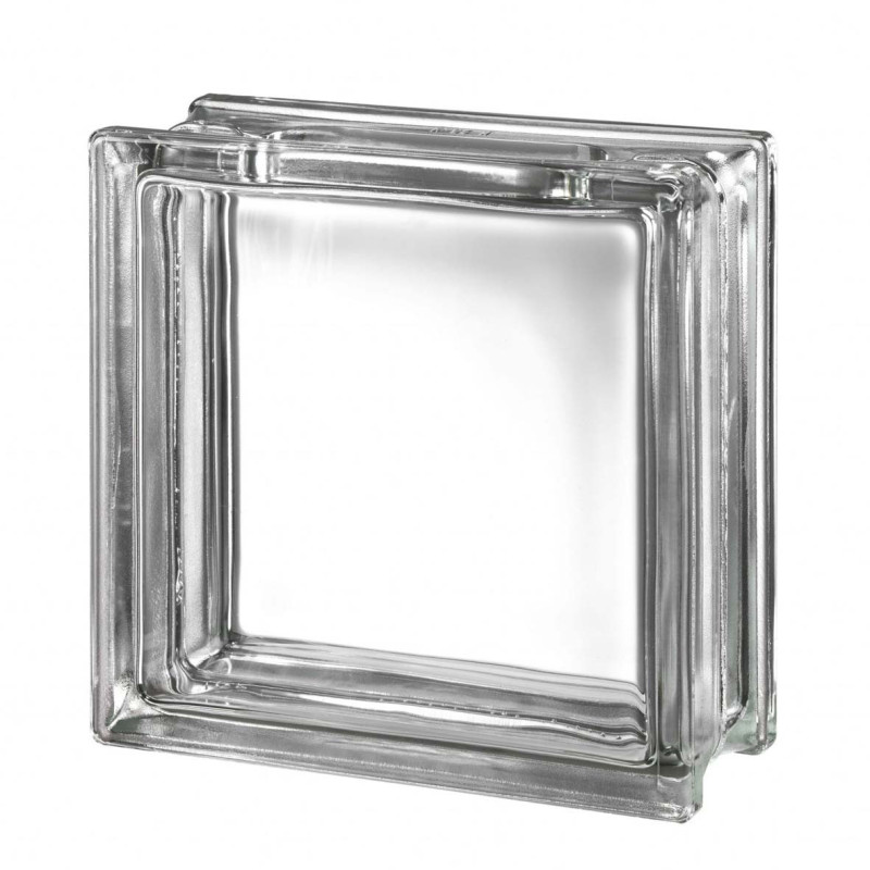 JH081 -19×19×8 طابوق زجاجى شفاف مع فتحة CHN