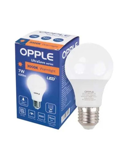 LED-BULB-US-A60-E27-7W-3000K-CT-DZ لمبة اوبل 7 وات اصفر