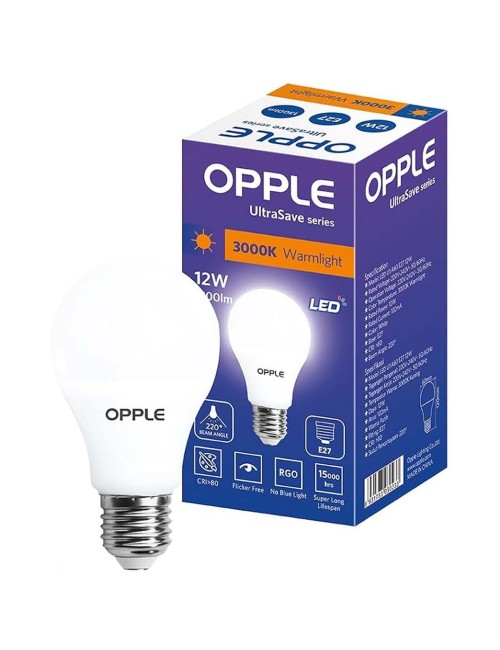 LED-BULB-US-A60-E27-12W-3000K-CT-DZ لمبة اوبل 12 وات اصفر