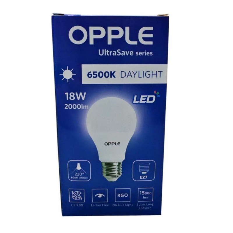 LED-BULB-US-A80-E27-18W-6500K-CT-DZ لمبة اوبل 18 وات ابيض