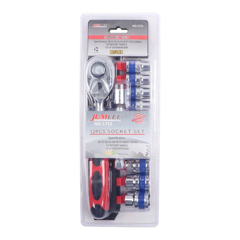 JUMLEE 1721 SOCKET WRENCH 1/2" 12 PCS/SET
