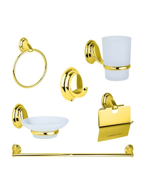HIGHT QUALITY طقم اكسسوارات حمام ذهبي