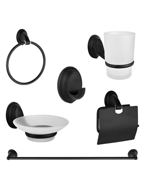 HIGHT QUALITY طقم اكسسوارات حمام اسود