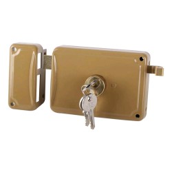 FACCHINETTI P3060100 DOOR RIM LOCK SET 3 KEYS 60 MM