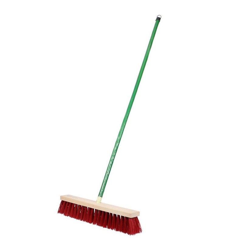 RED HARD BROOM BRUSH 30 CM 6 ROWS