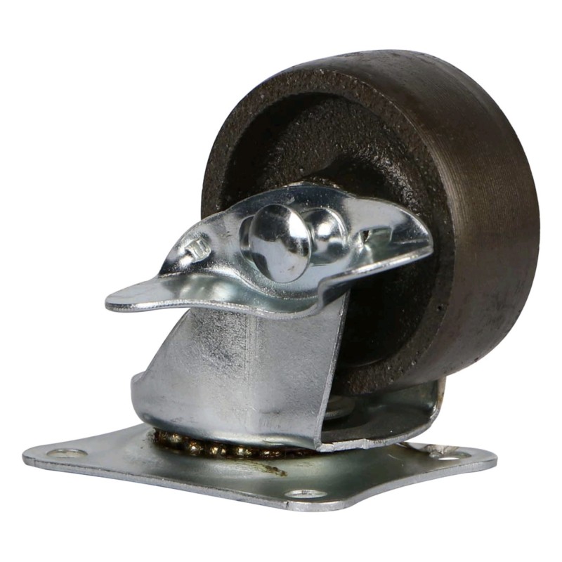 191050 CASTER WHEEL IRON SWIVEL WITH BRAKE 2"