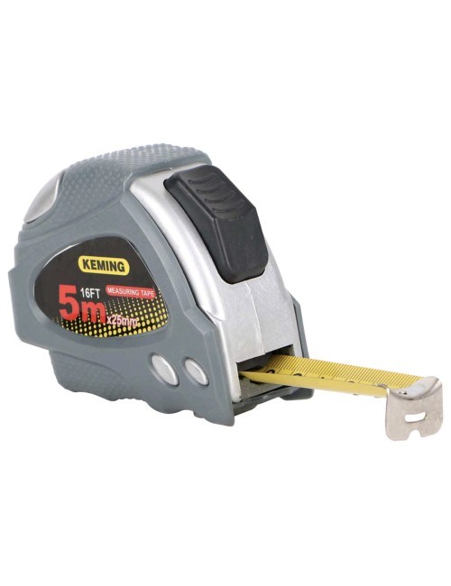 KM-A571 PLASTIC MEASURING TAPE GREY 5 MTR x 25 MM