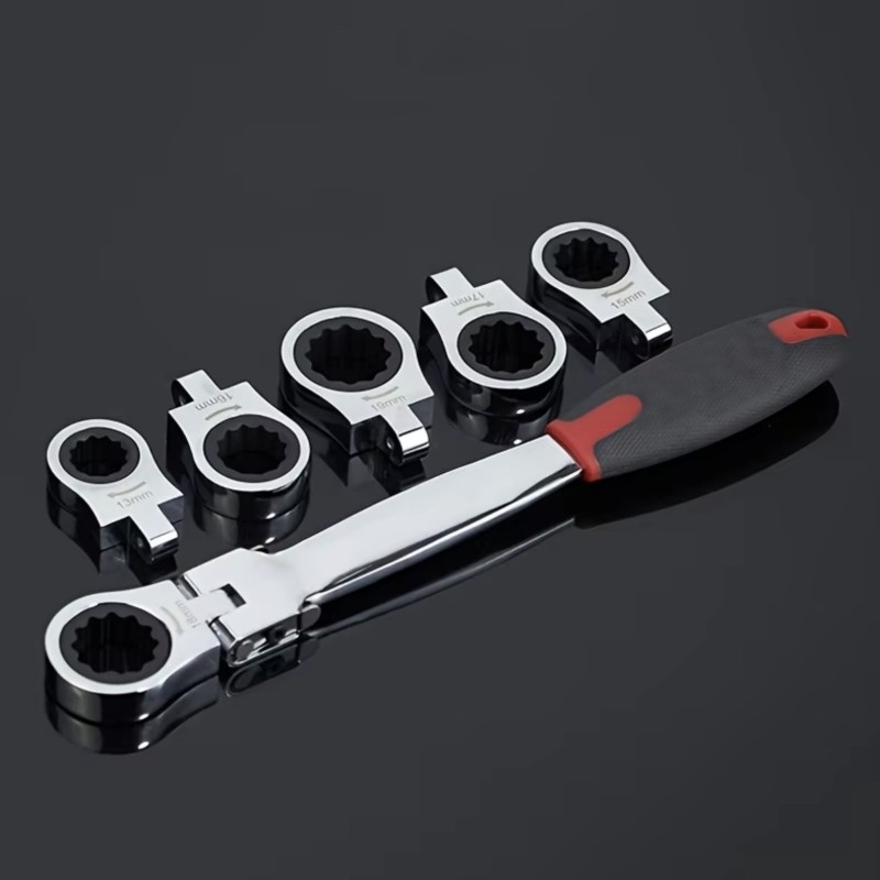 1921 JUMLEE FOLDABLE RATCHET SPANNER SET 72T 7 PCS/SET