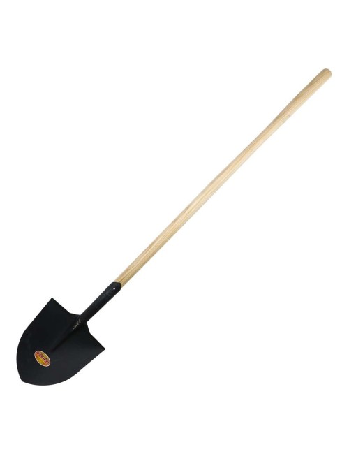 ROUND SHOVEL WITH WOODEN HANDLE