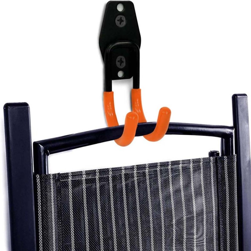 2167 WALL MOUNTED DOUBLE GARAGE STORAGE HOOK 2.6*1.4*4.5