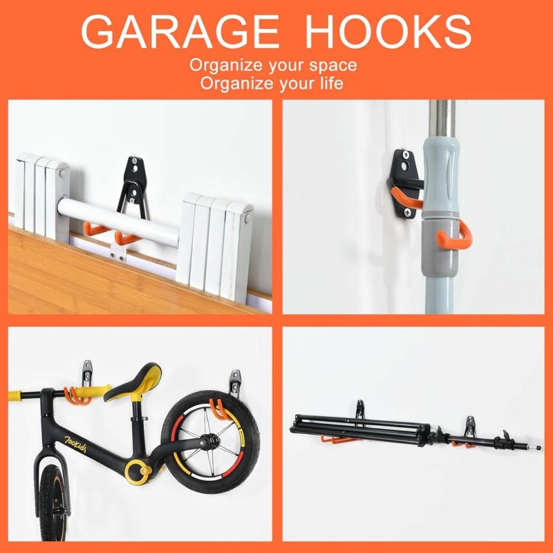 2172 WALL MOUNTED DOUBLE GARAGE STORAGE HOOK19 * 5.5 * 16CM