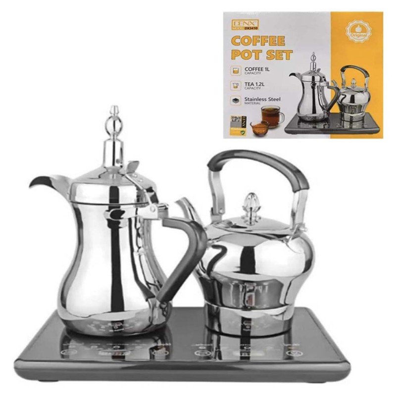 DENX DX3410 ELECTRIC COFEE 1L AND TEA POT 1.2L SET