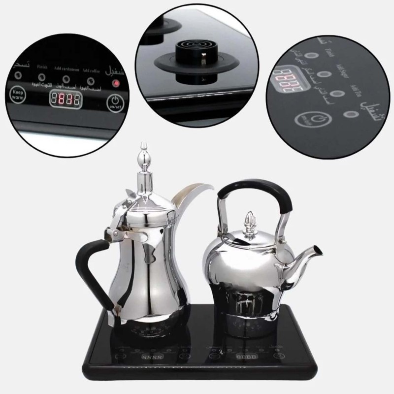 DENX DX3410 ELECTRIC COFEE 1L AND TEA POT 1.2L SET