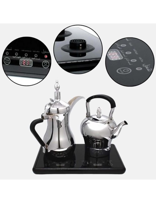 DENX DX3410 ELECTRIC COFEE 1L AND TEA POT 1.2L SET