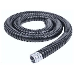 TN 29 UVS-PVC COATED هوز فليكسبل اسود مجلفن فولاذ