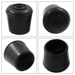 TABLE LEG CAP BLACK 25 MM H.D.