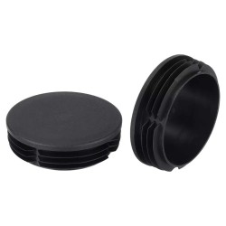 ROUND PLASTIC INSERT TUBE BLACK 50x50 MM