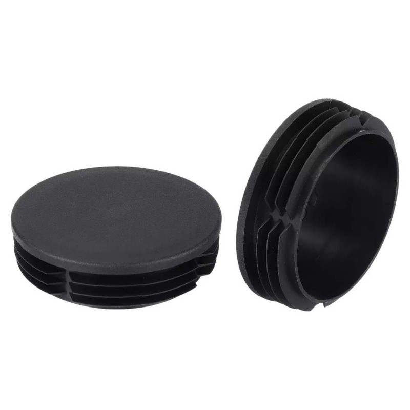 ROUND PLASTIC INSERT TUBE BLACK 50x50 MM