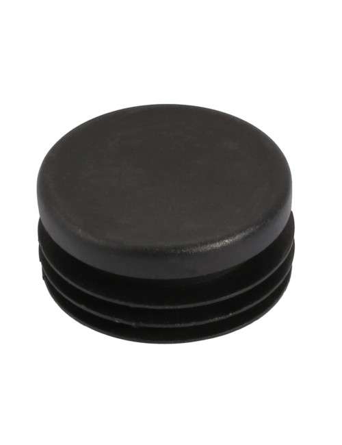 ROUND PLASTIC INSERT TUBE BLACK 80x80 MM