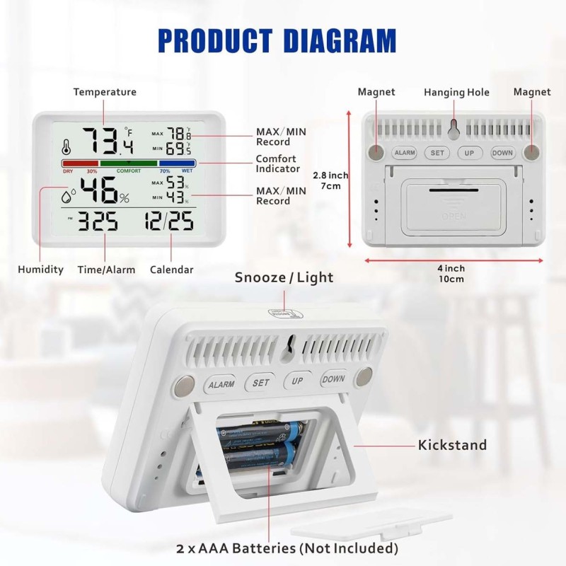 0068 ALARM CLOCK WITH LCD DIGITAL