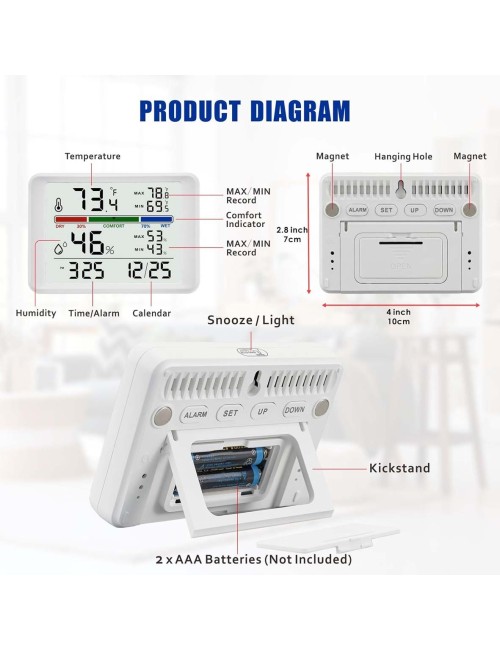 0068 ALARM CLOCK WITH LCD DIGITAL