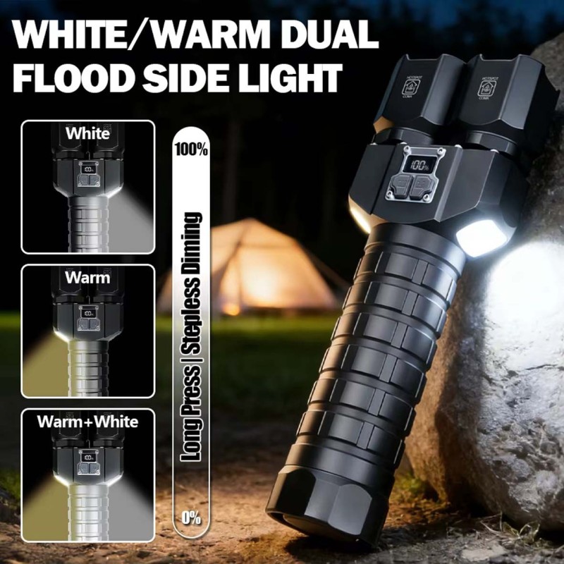 COBA CB-2508 TORCH RECHARGEABLE LED FLASH LIGHT 300M