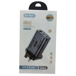 QC3615 3IN1 FAST CHARGING ADAPTOR 40W