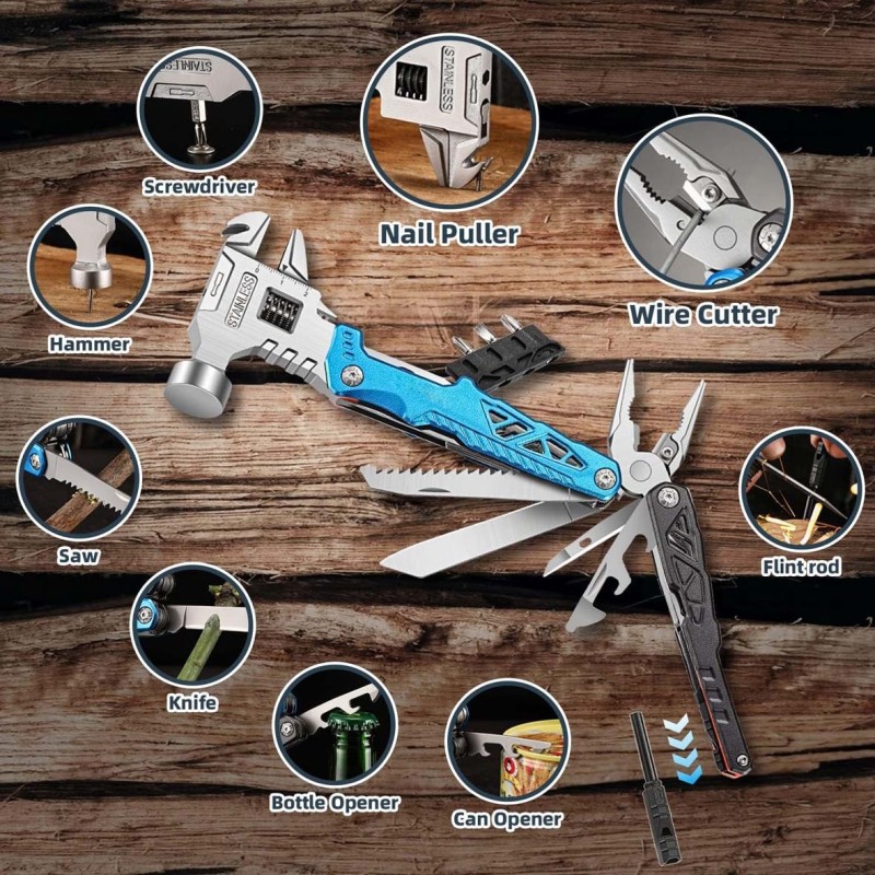 18IN1-MULTI-TOOL HAMMER,PLIERS,SCREWDRIVER & MORE